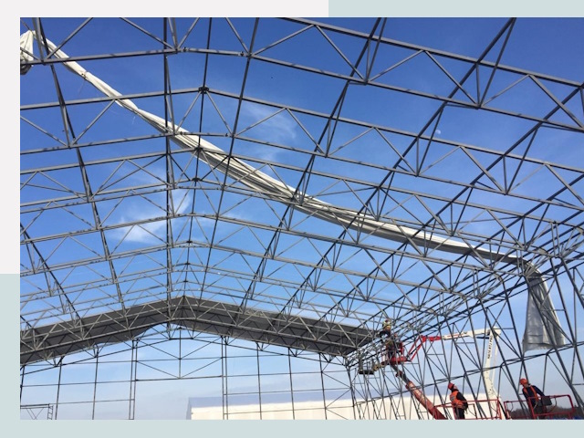 Шатровые ангары от 620 руб. в Прокопьевске и Кемеровской области