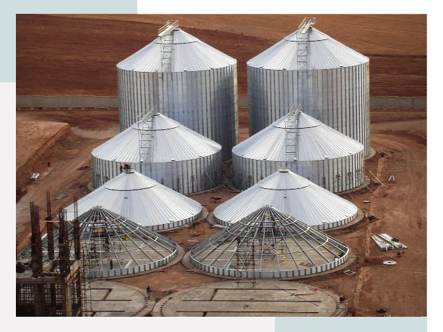 Строительство зерновых силосов в Прокопьевске