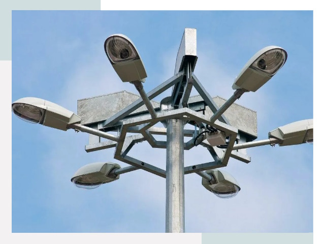 Монтаж осветительных мачт в Прокопьевске