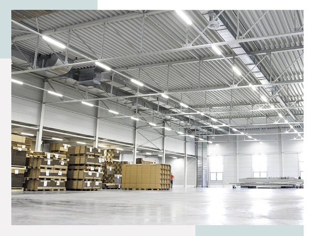 Освещение ангаров в Прокопьевске