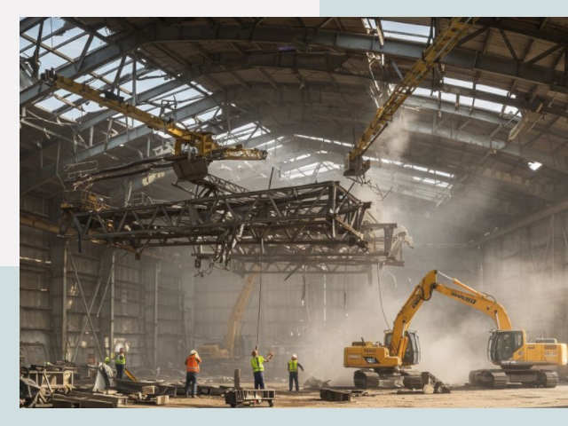 Демонтаж ангаров в Прокопьевске от 620 руб. за м²